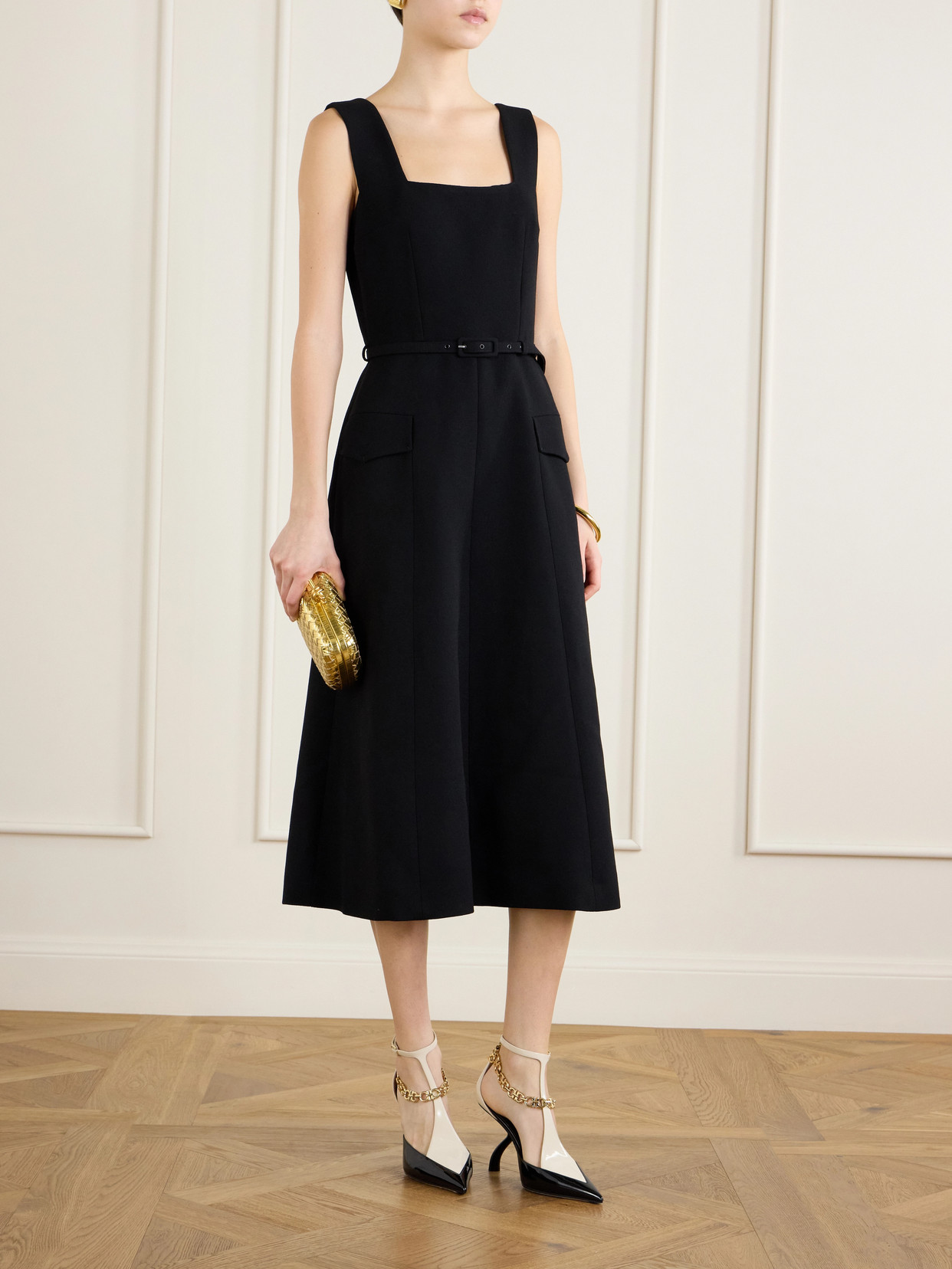 Ruby Embellished Two-Tone Pumps