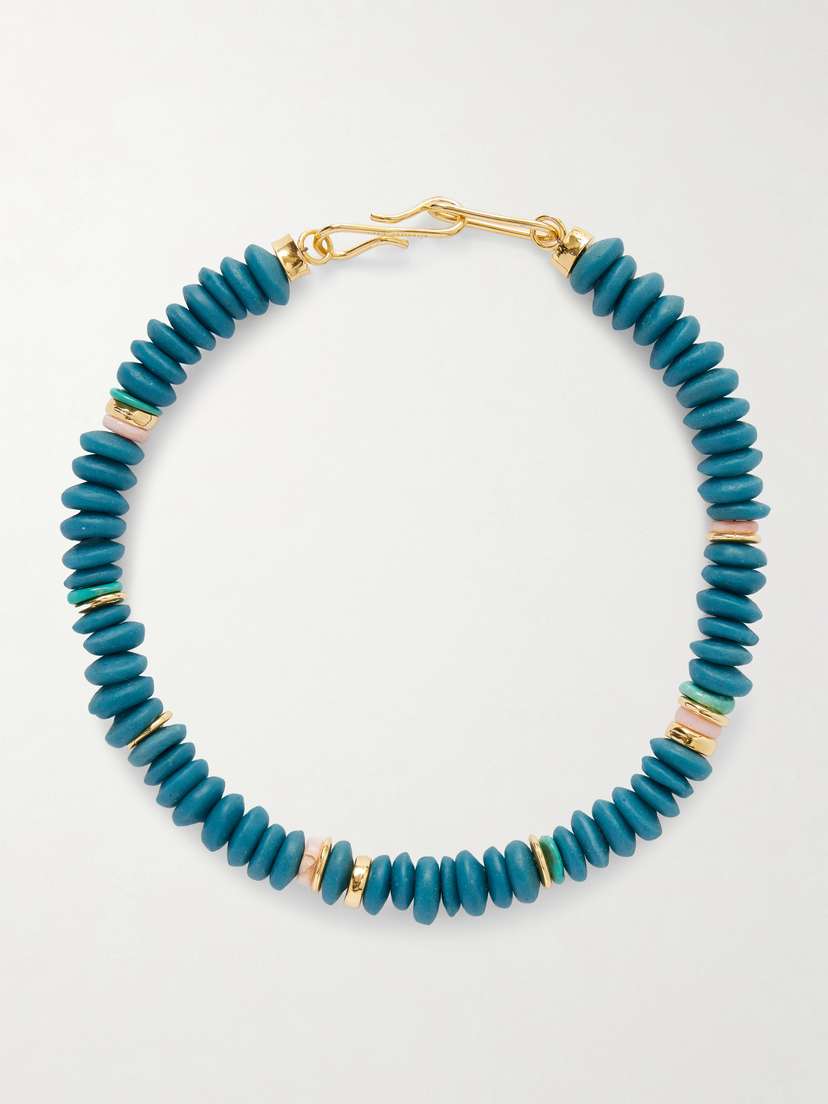 Lizzie Fortunato Gold-tone Glass Beaded Necklace