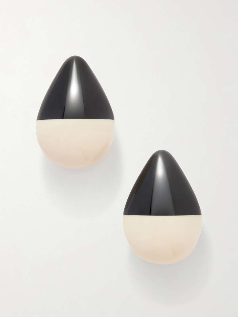 Julietta Opus Rhodium-plated Resin Earrings