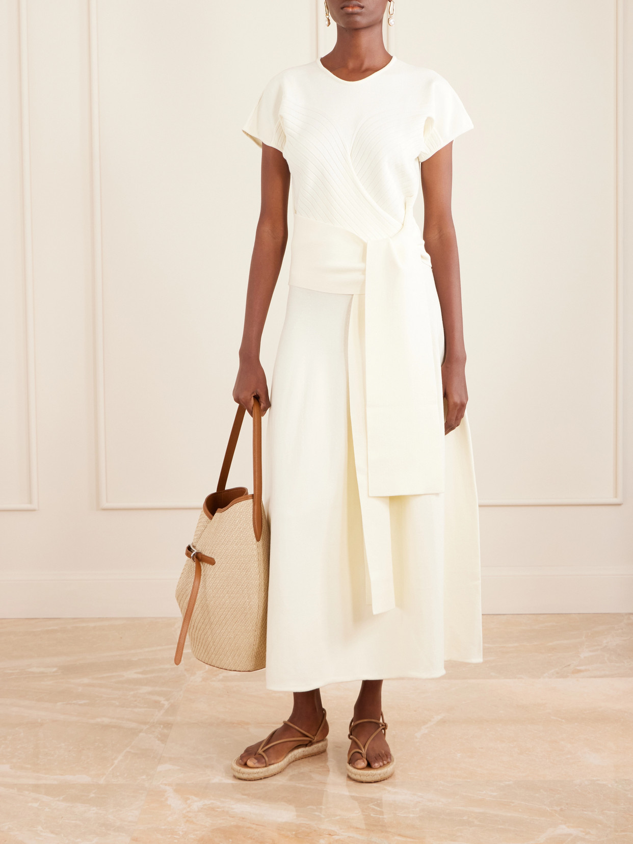 Woven Raffia Shoulder Bag
