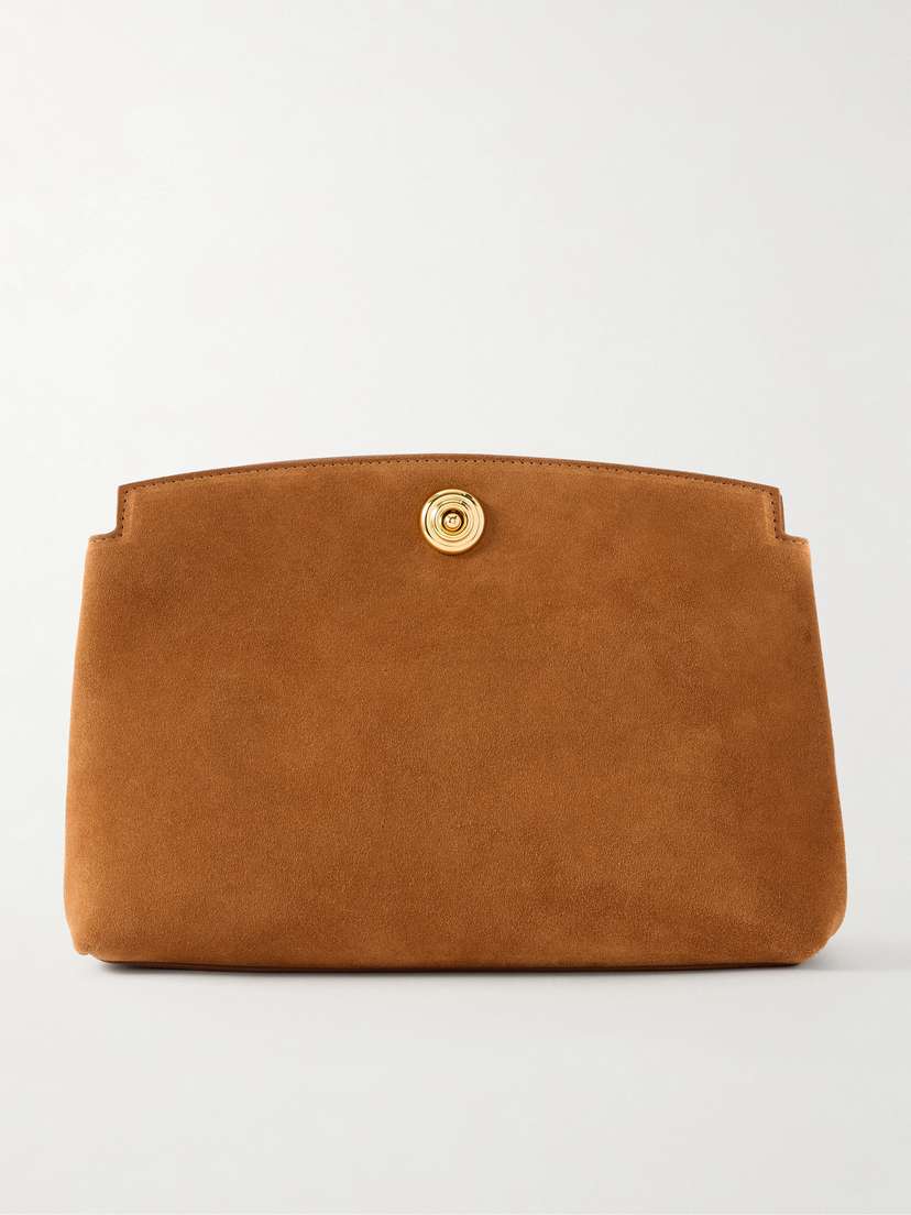 Liffner Pushlock Suede Pouch