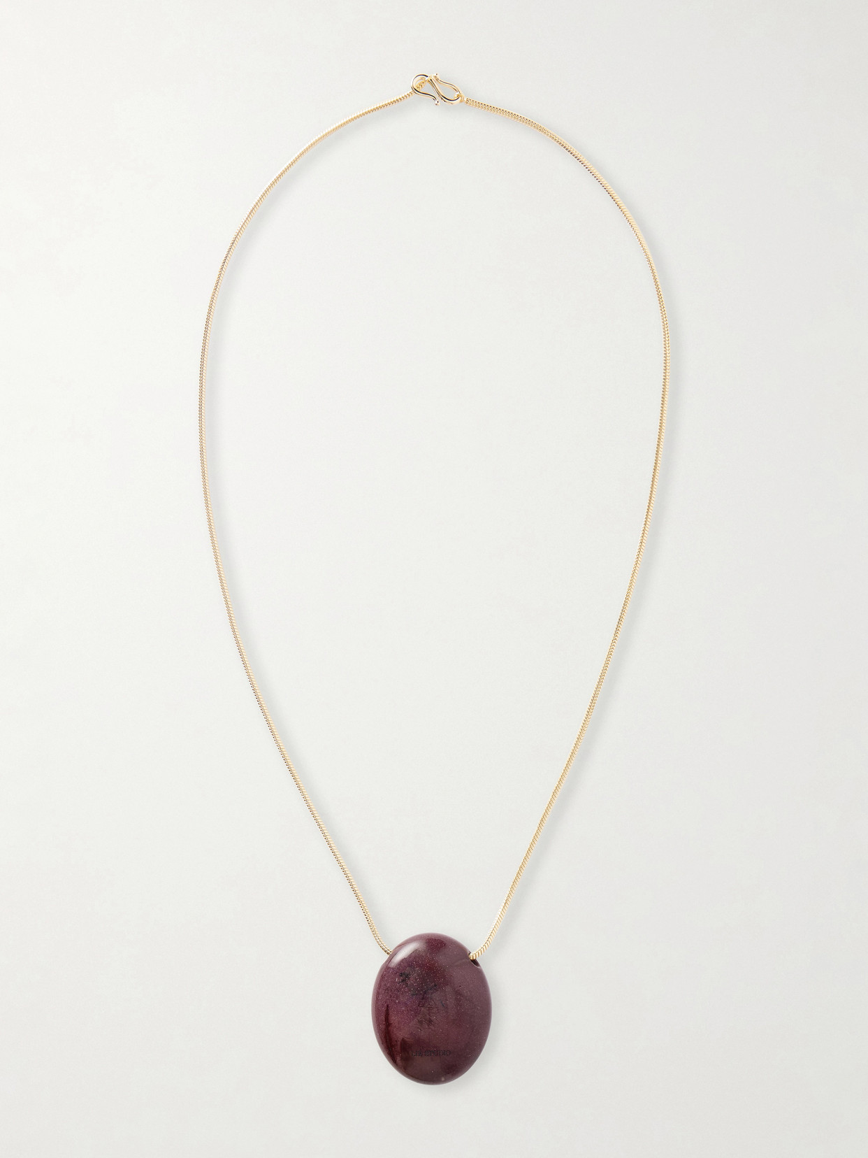 Lie Studio The Julia Gold-plated And Mookaite Pendant Necklace In Multi