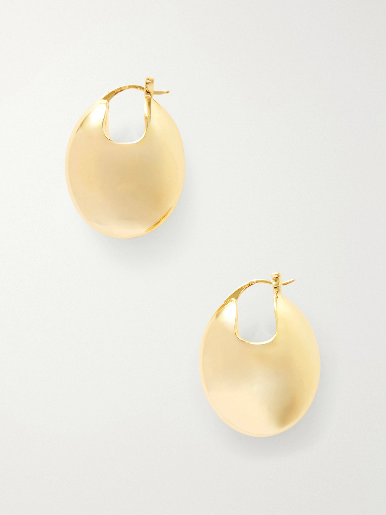Lie Studio The Erin Gold-plated Silver Hoop Earrings