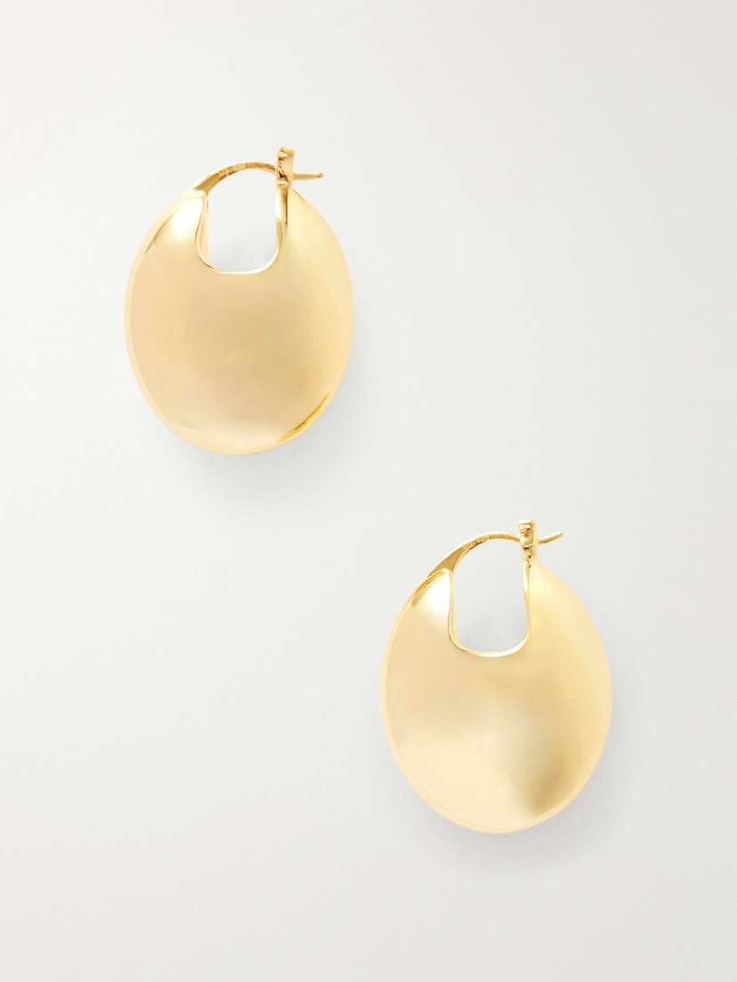 LIÉ STUDIO The Erin Gold-plated Silver Hoop Earrings
