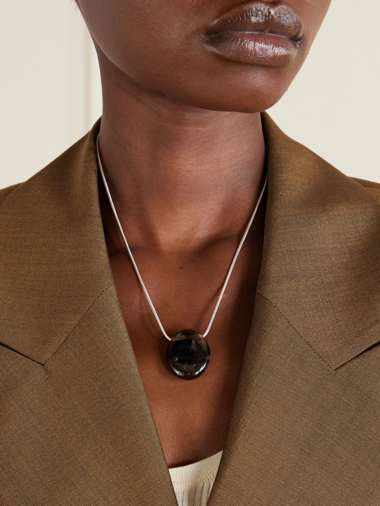 Lié Studio - The Julia Silver And Quartz Necklace