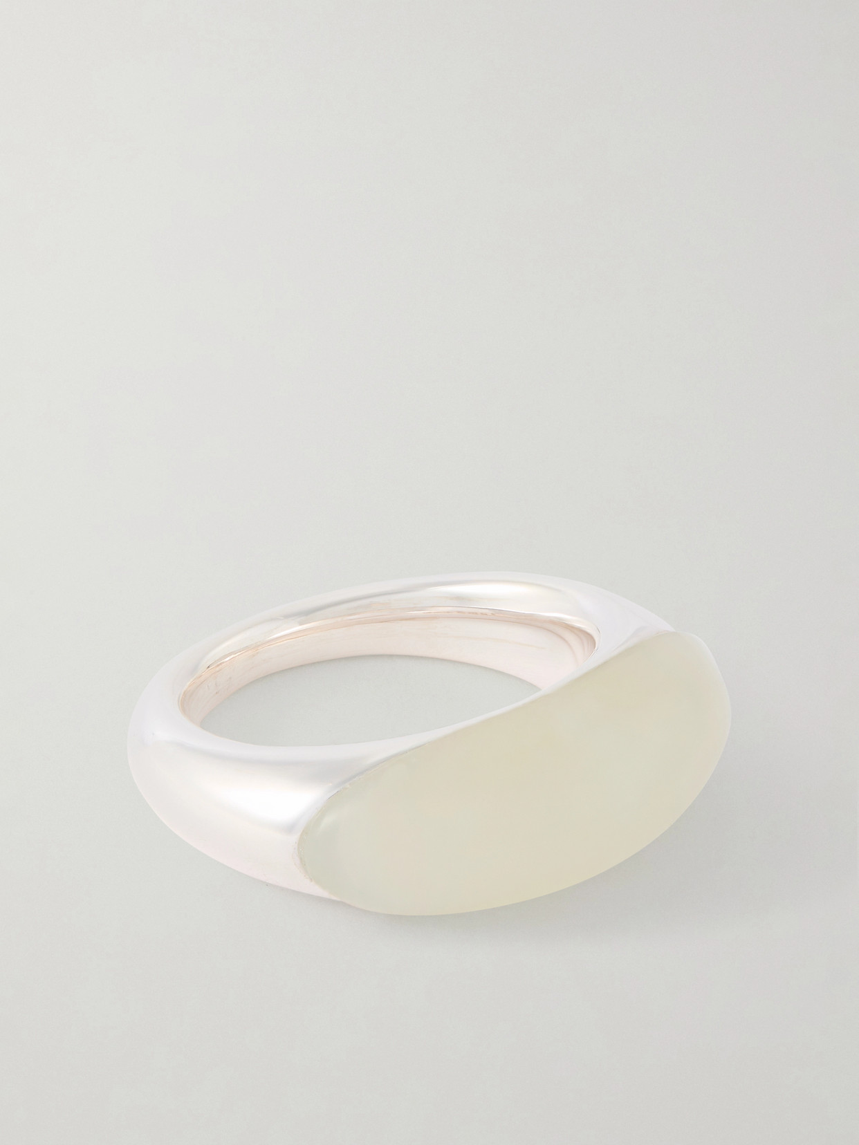 Lie Studio Beatrice Silver And Serpentine Ring