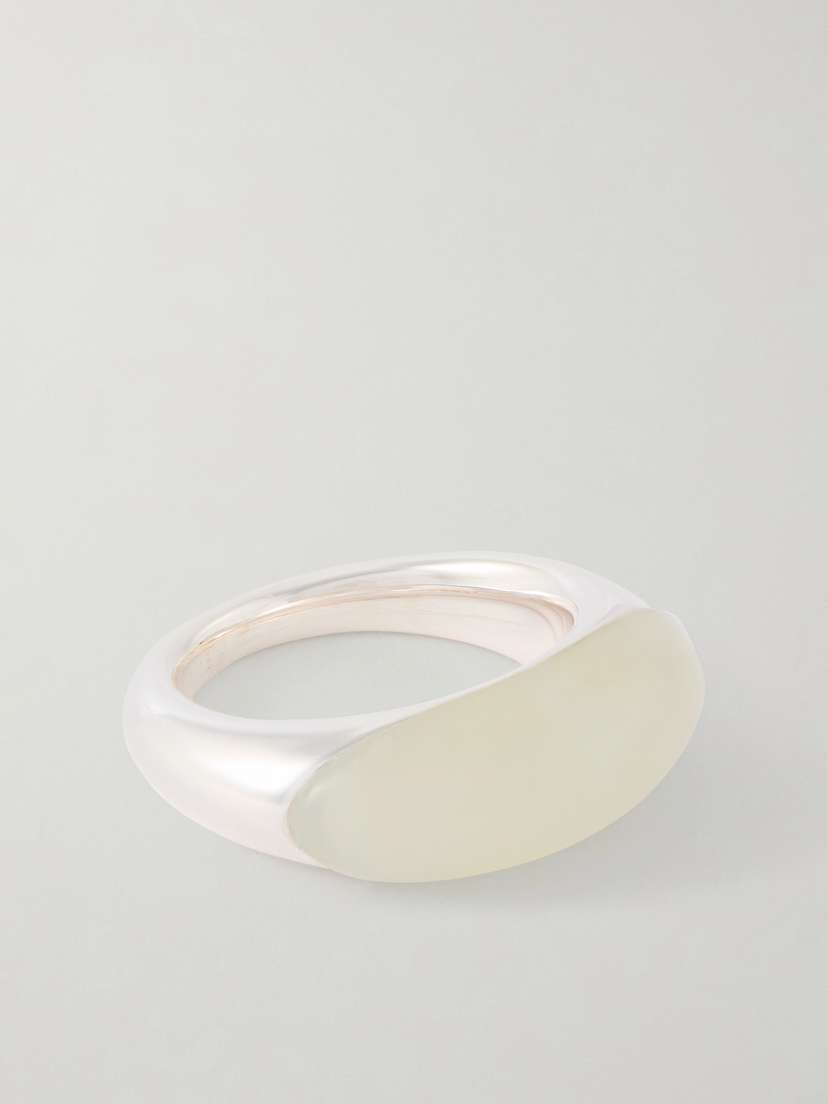 LIÉ STUDIO Beatrice Silver And Serpentine Ring