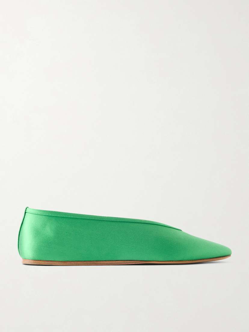 Le Monde Béryl Luna Satin Ballet Flats