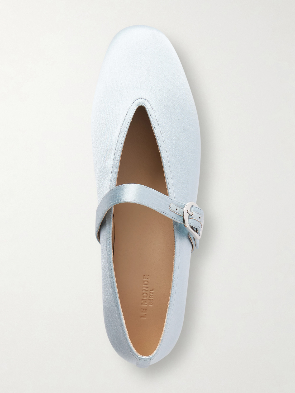 Le Monde Béryl - Stella Satin Mary Jane Ballet Flats