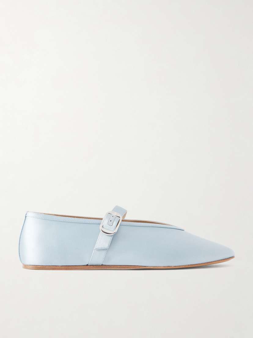 Le Monde Béryl Stella Satin Mary Jane Ballet Flats