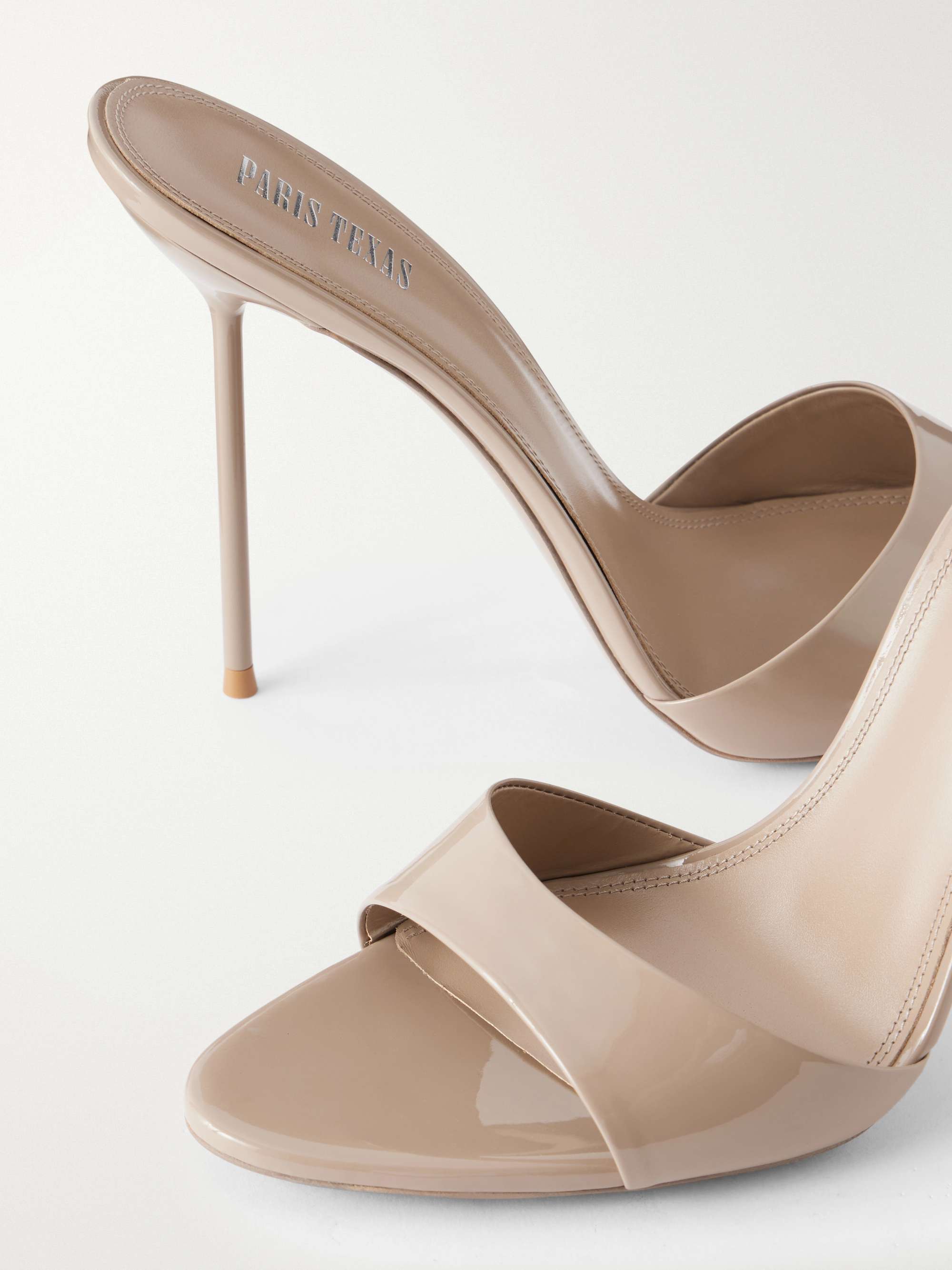 PARIS TEXAS Lidia 105 patent-leather mules | NET-A-PORTER