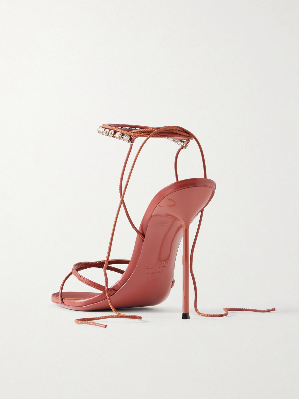 Lidia 105 Embellished Lace-Up Sandals