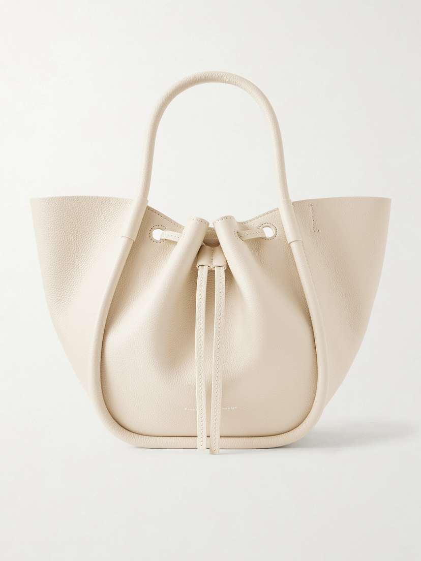 Proenza Schouler Small Ruched Textured-leather Tote