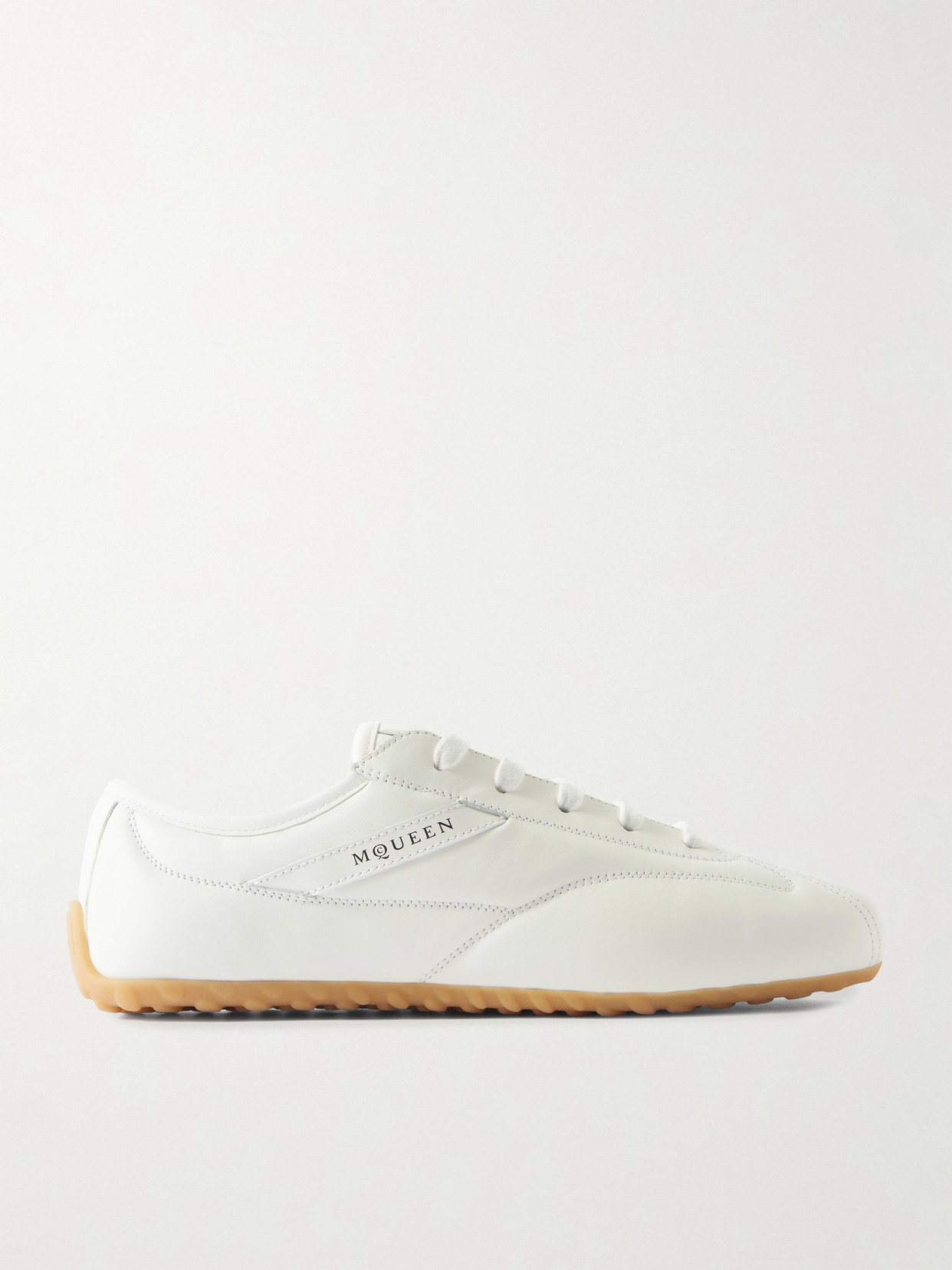 Alexander Mcqueen Leather Sneakers In White