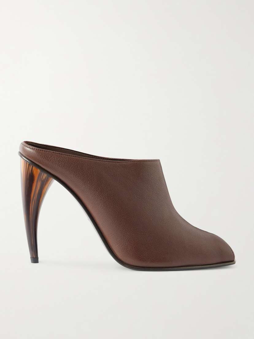 McQueen Leather Mules
