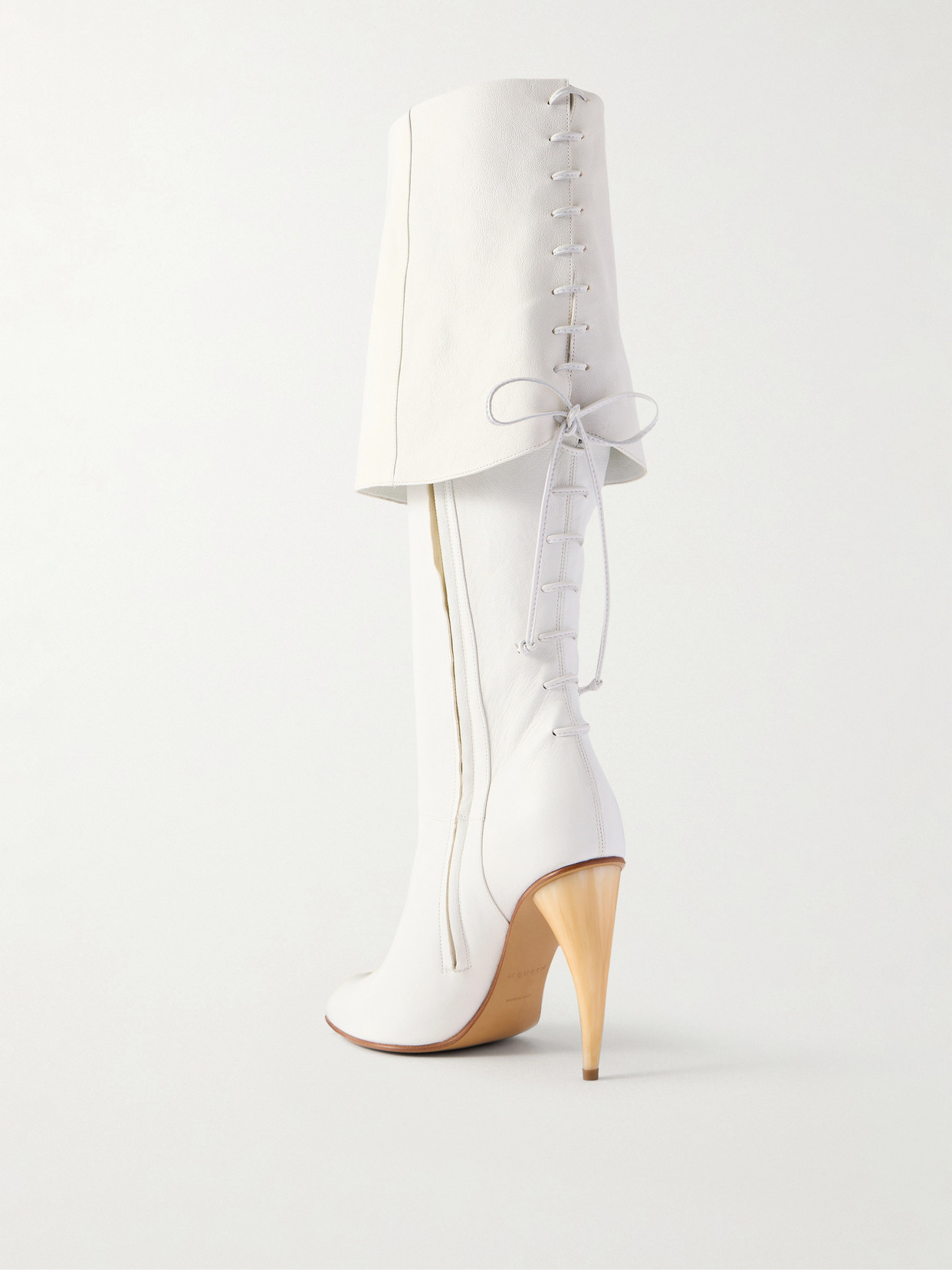 Alexander Mcqueen Leather Boots In Multi
