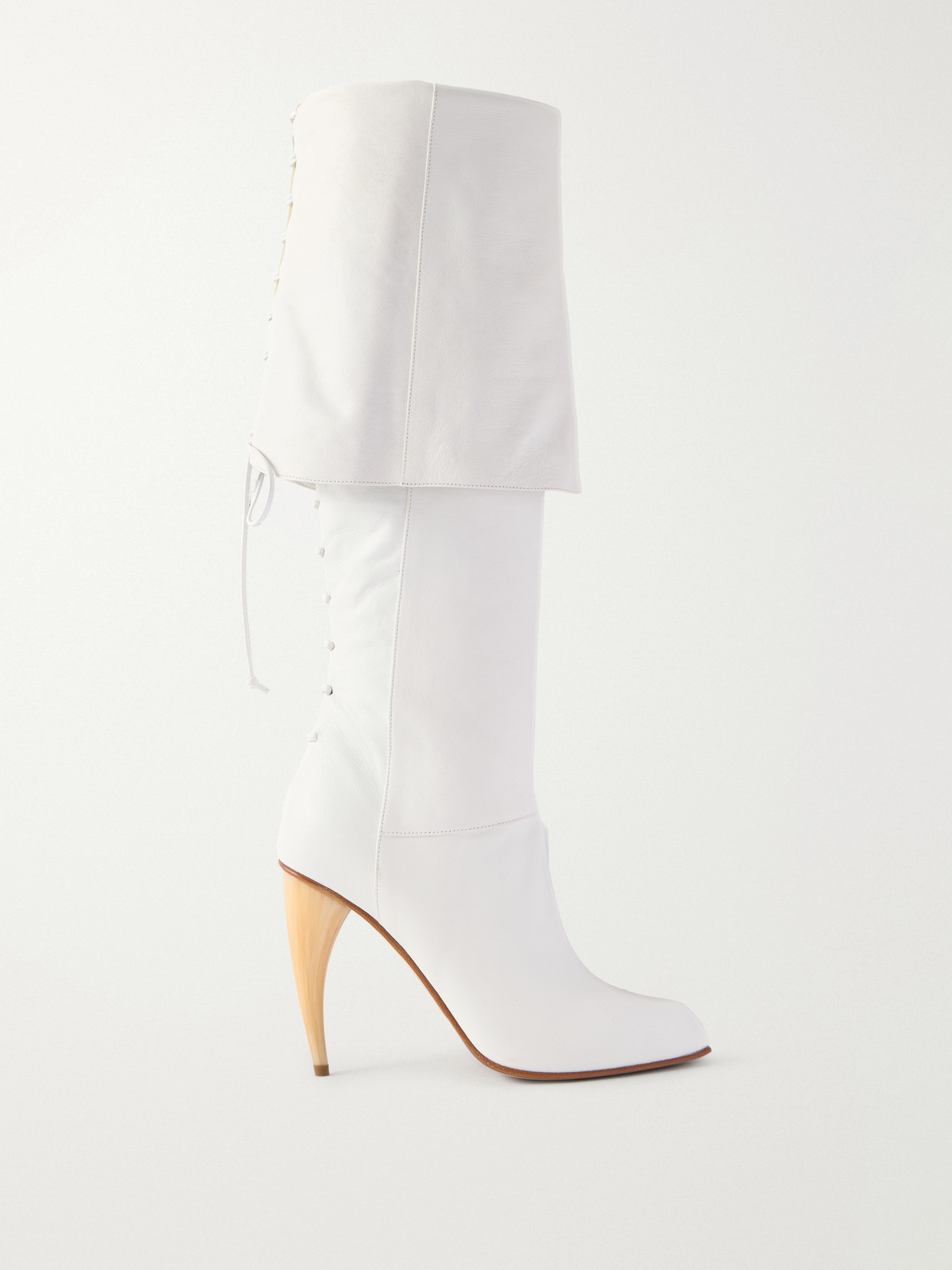 Alexander Mcqueen Leather Boots In Multi