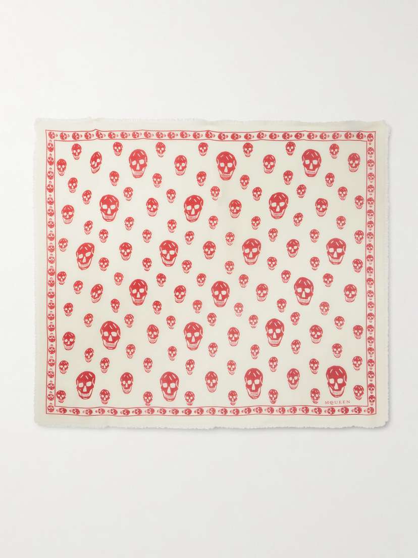 McQueen Printed Wool Scarf