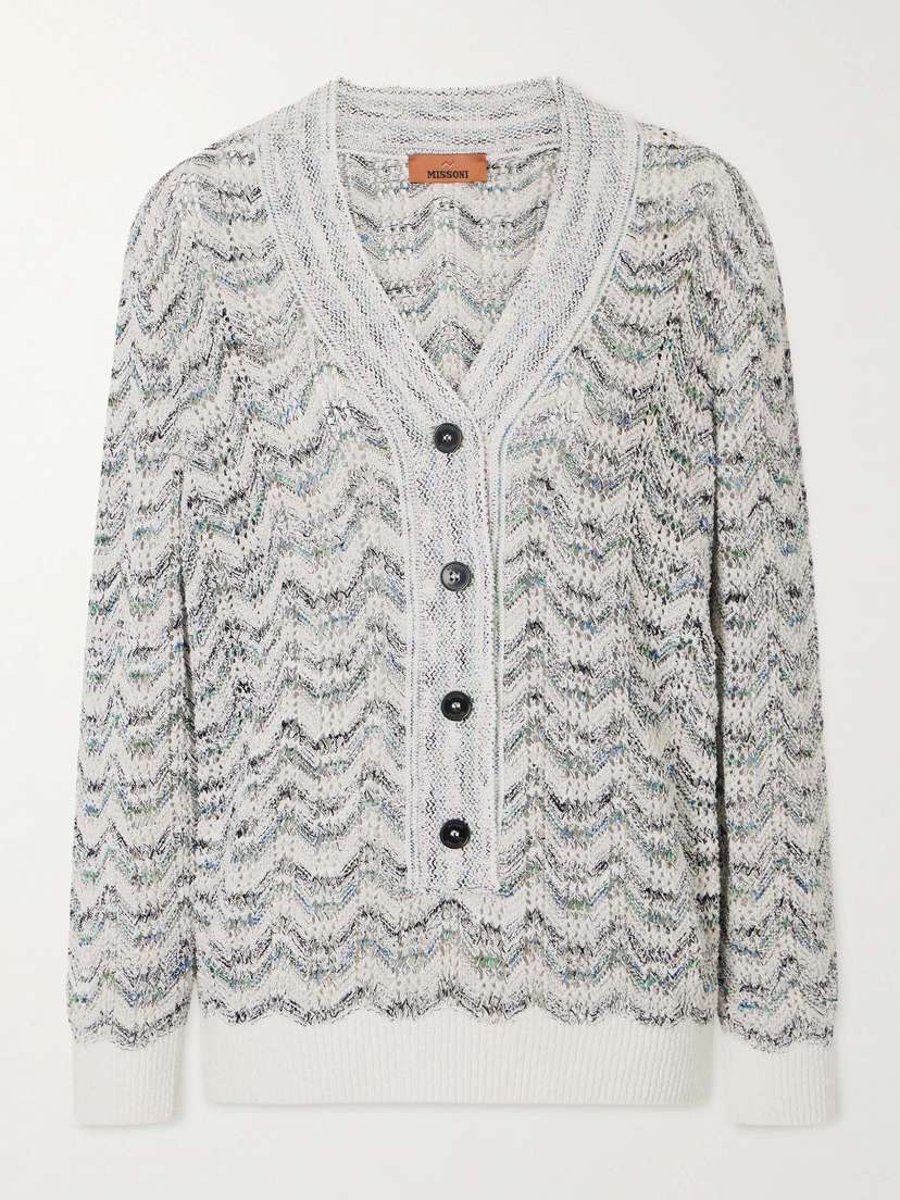 Missoni Striped Crochet-knit Sweater