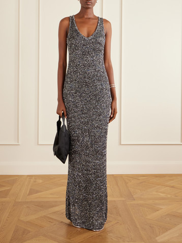 Missoni Embellished mesh maxi dress