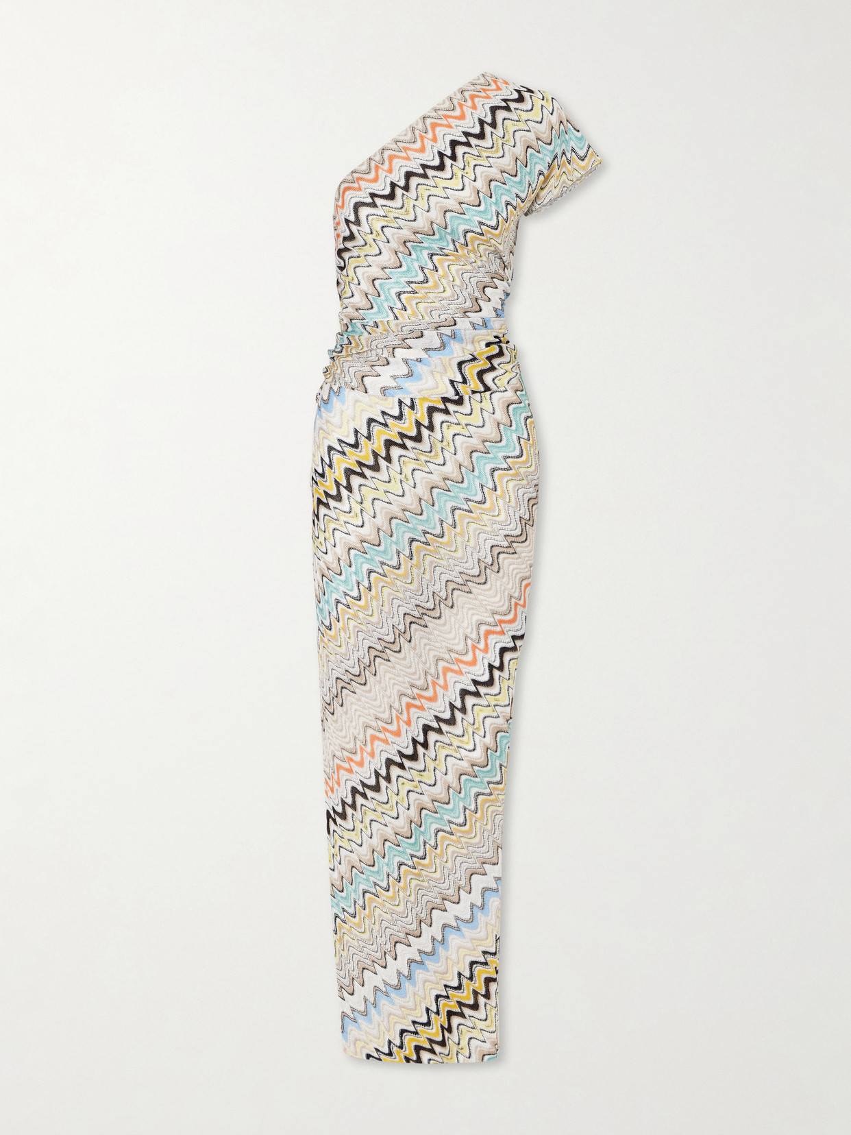 Missoni Sleeveless Striped Crochet-knit Maxi Dress In Multi