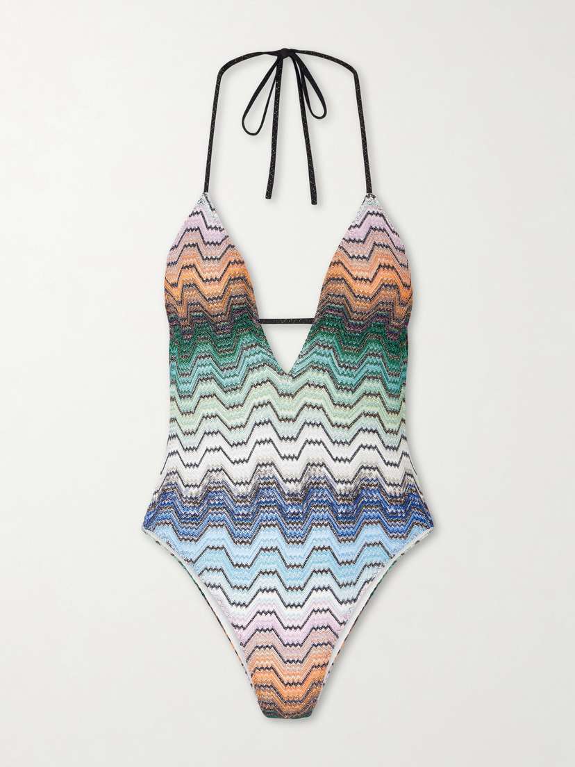 Missoni Mare Striped Crochet-knit Halterneck Swimsuit | Thumbnail 5 Missoni Mare Striped Crochet-knit Halterneck Swimsuit | Thumbnail 5