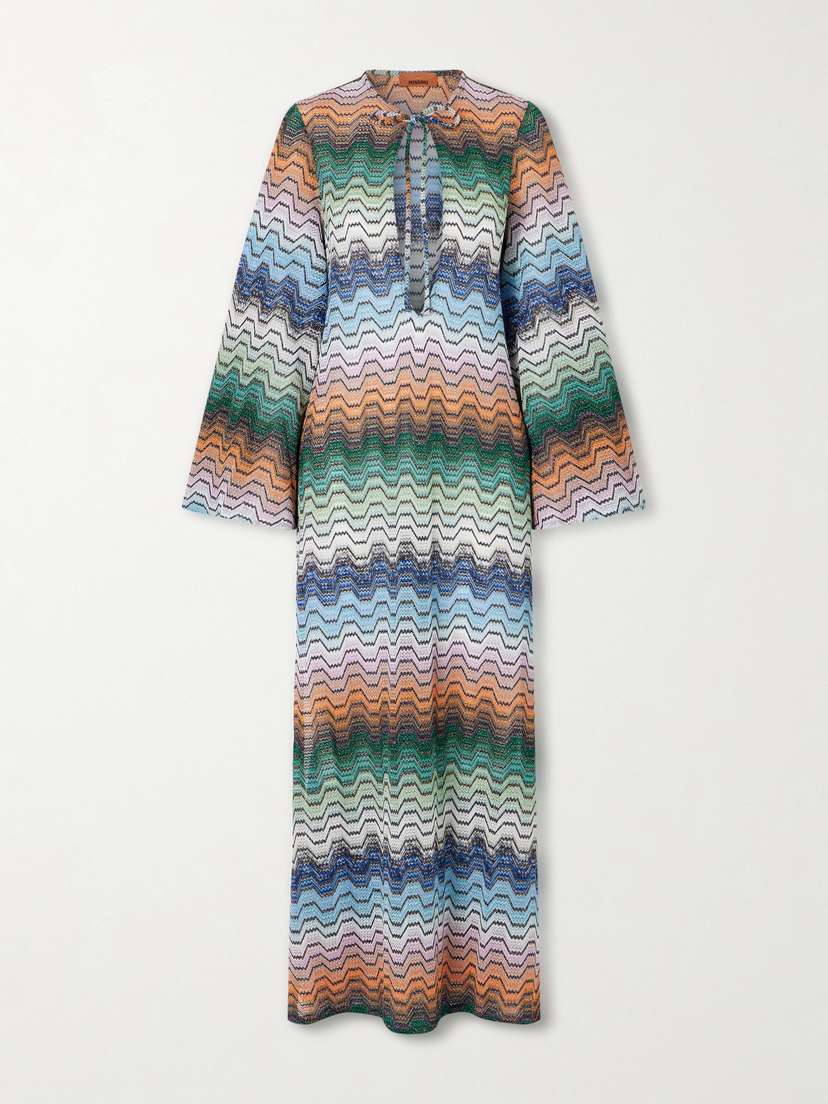 Missoni Mare Striped Metallic Crochet-knit Coverup | Thumbnail 5