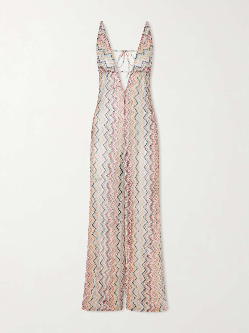 Missoni Striped Metallic Crochet-knit Coverup | Thumbnail 5 Missoni Striped Metallic Crochet-knit Coverup | Thumbnail 5