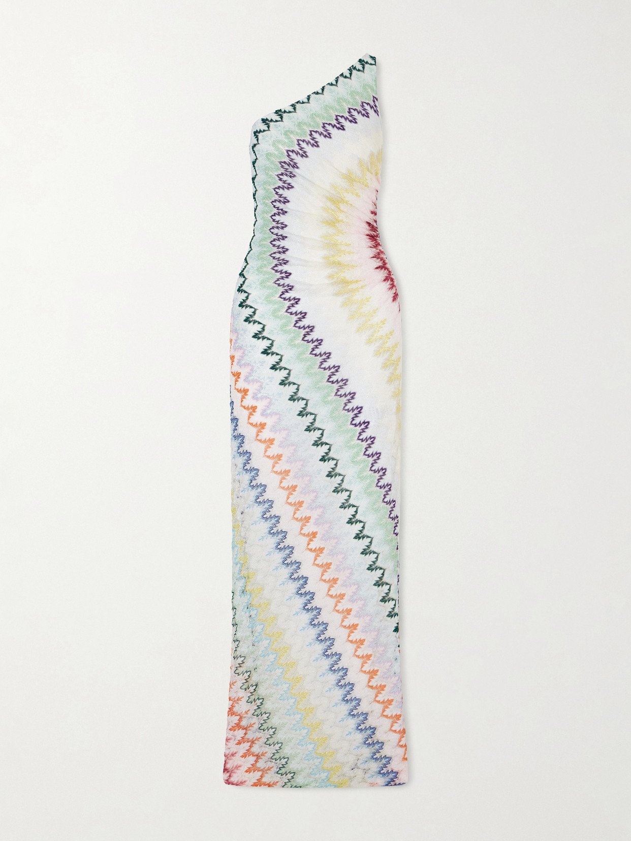 Missoni Sleeveless Striped Maxi Dress In White
