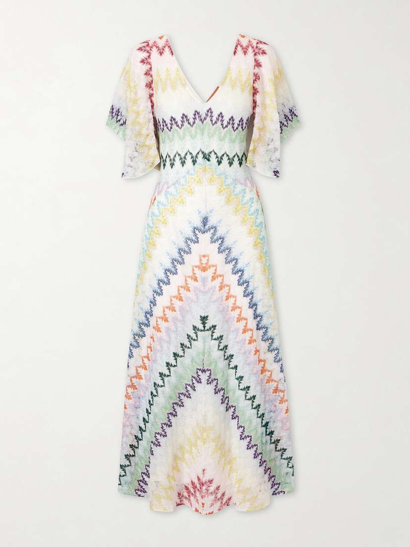 Missoni Metallic Crochet-knit Maxi Dress