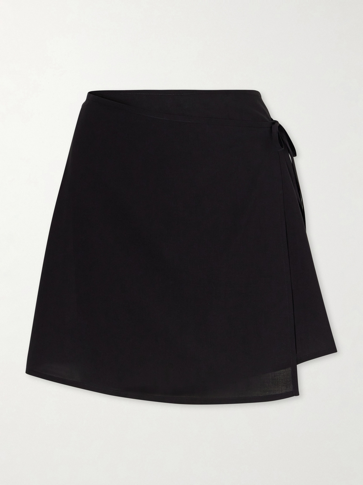 Lido Cotton Mini Skirt In Black