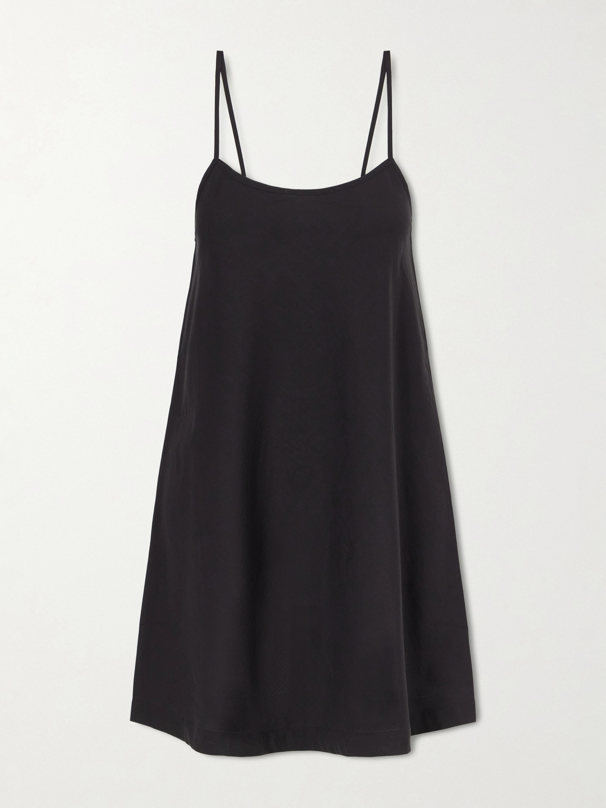 Lido Cotton Mini Dress In Black