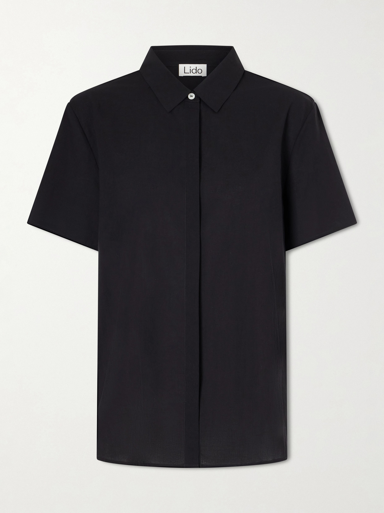 Lido Cotton Shirt In Black