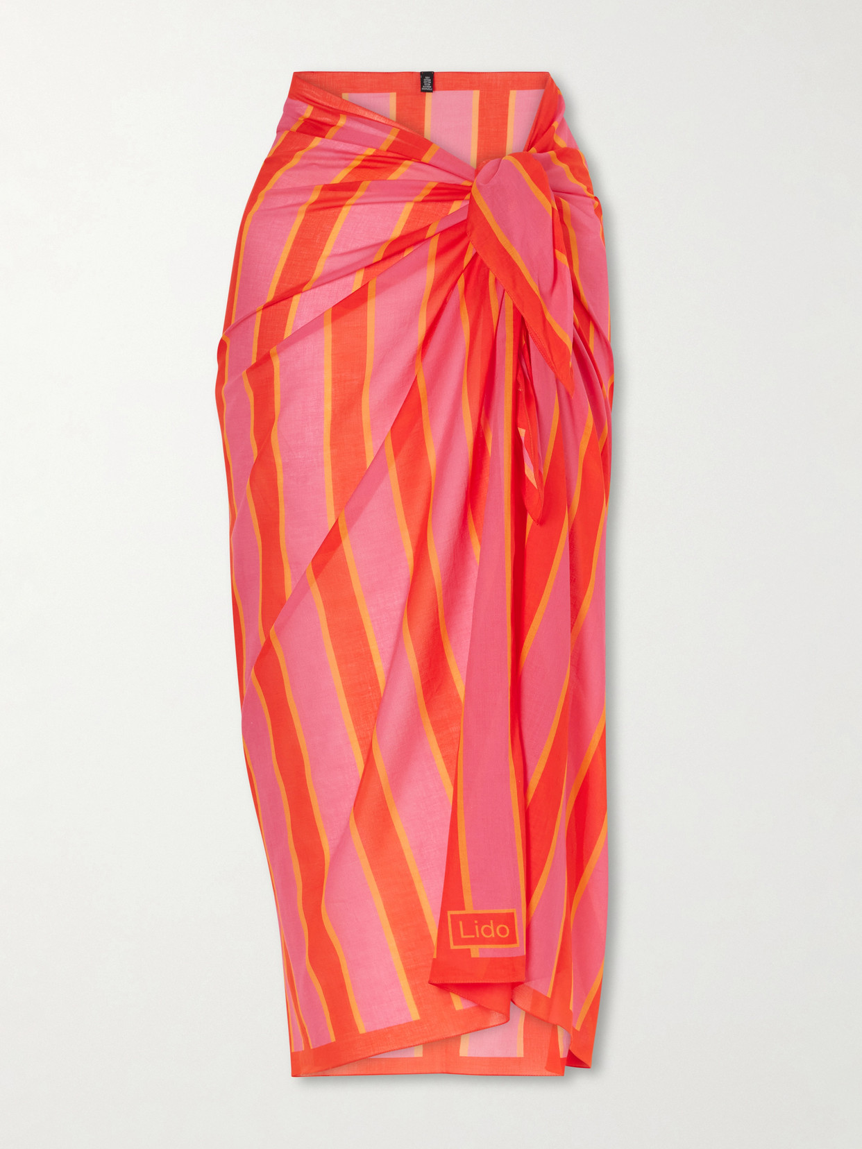 Lido Cotton Pareo In Orange