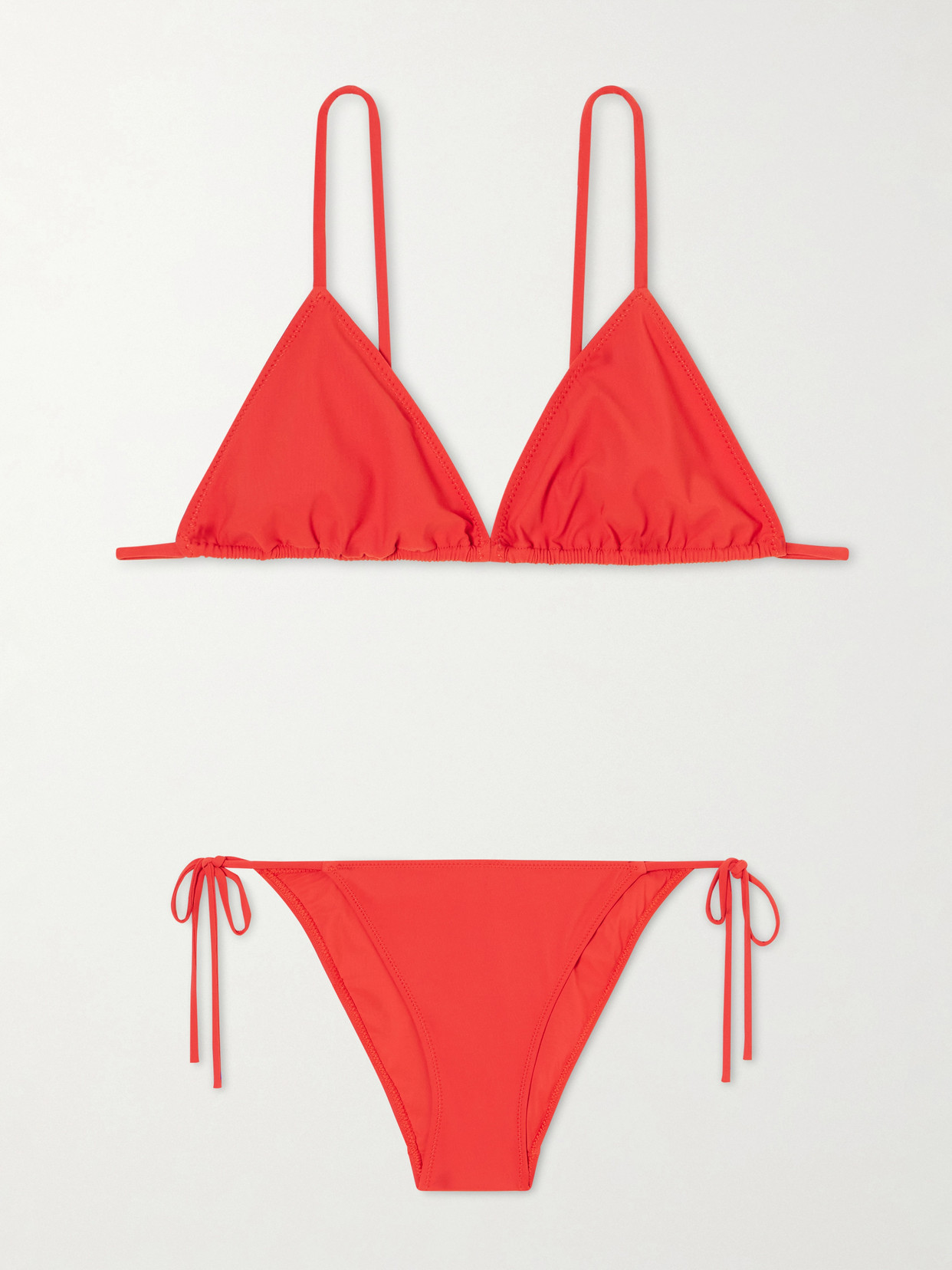 Lido Venti Triangle Halterneck Bikini In Red