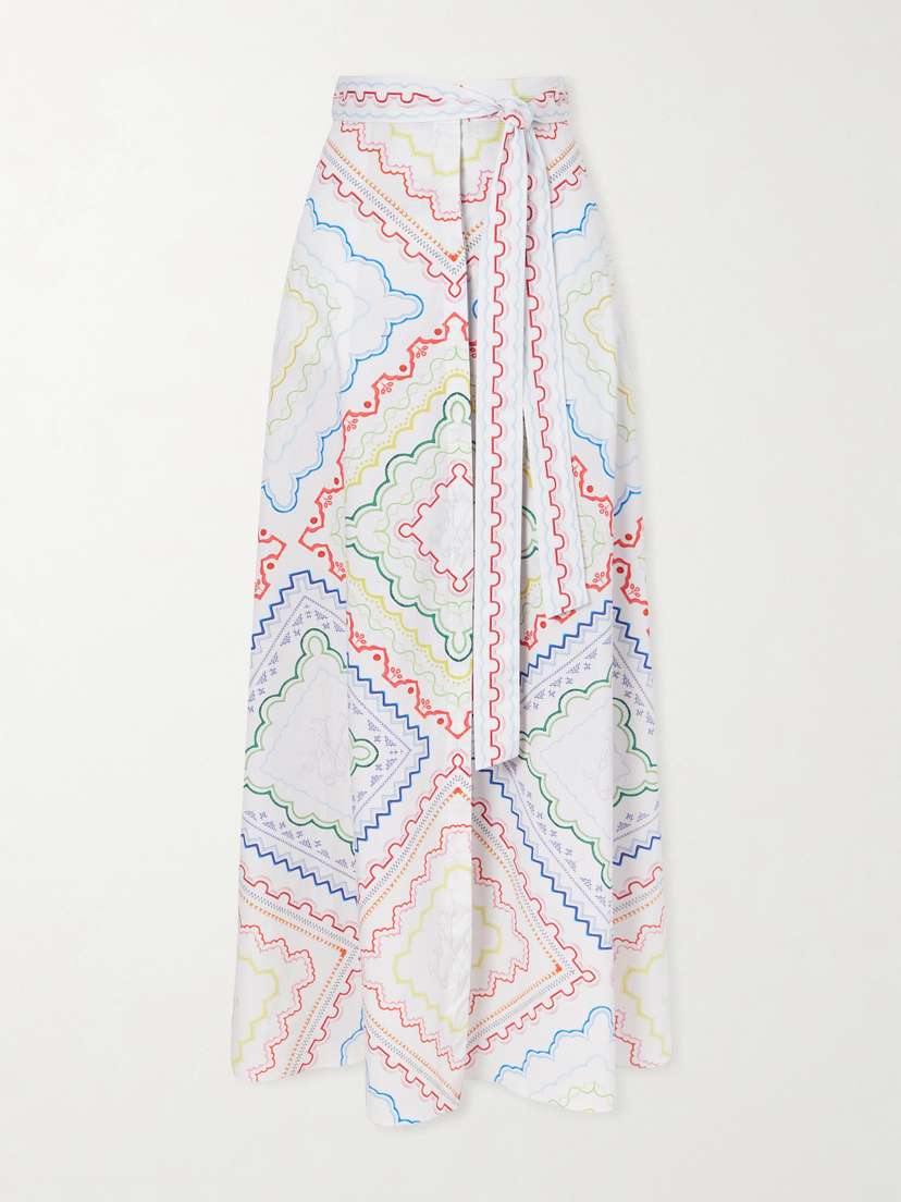 Mary Katrantzou Printed Cotton-blend Midi Coverup