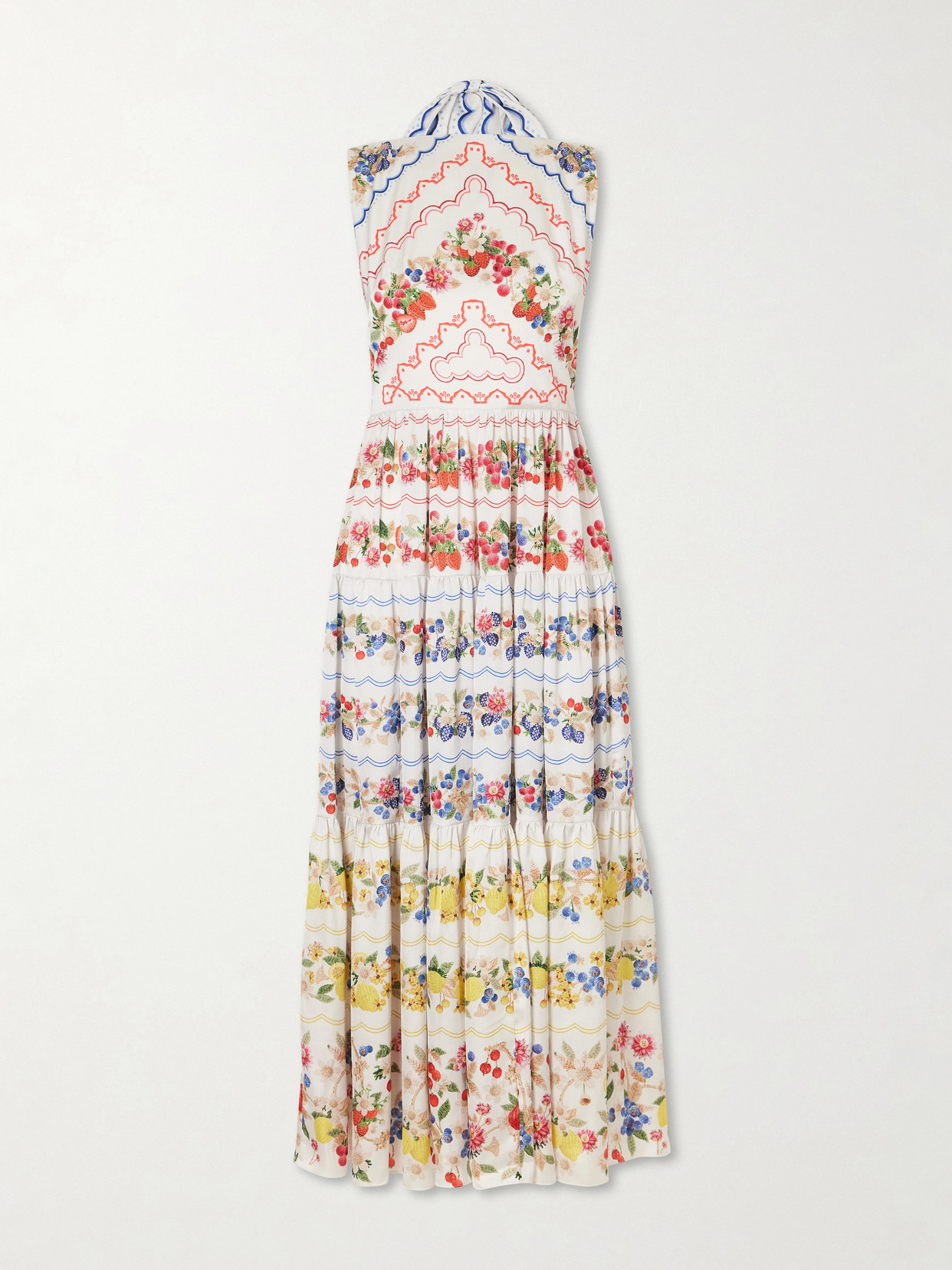 Mary Katrantzou Sophia Floral-print Woven Maxi Dress In Multi