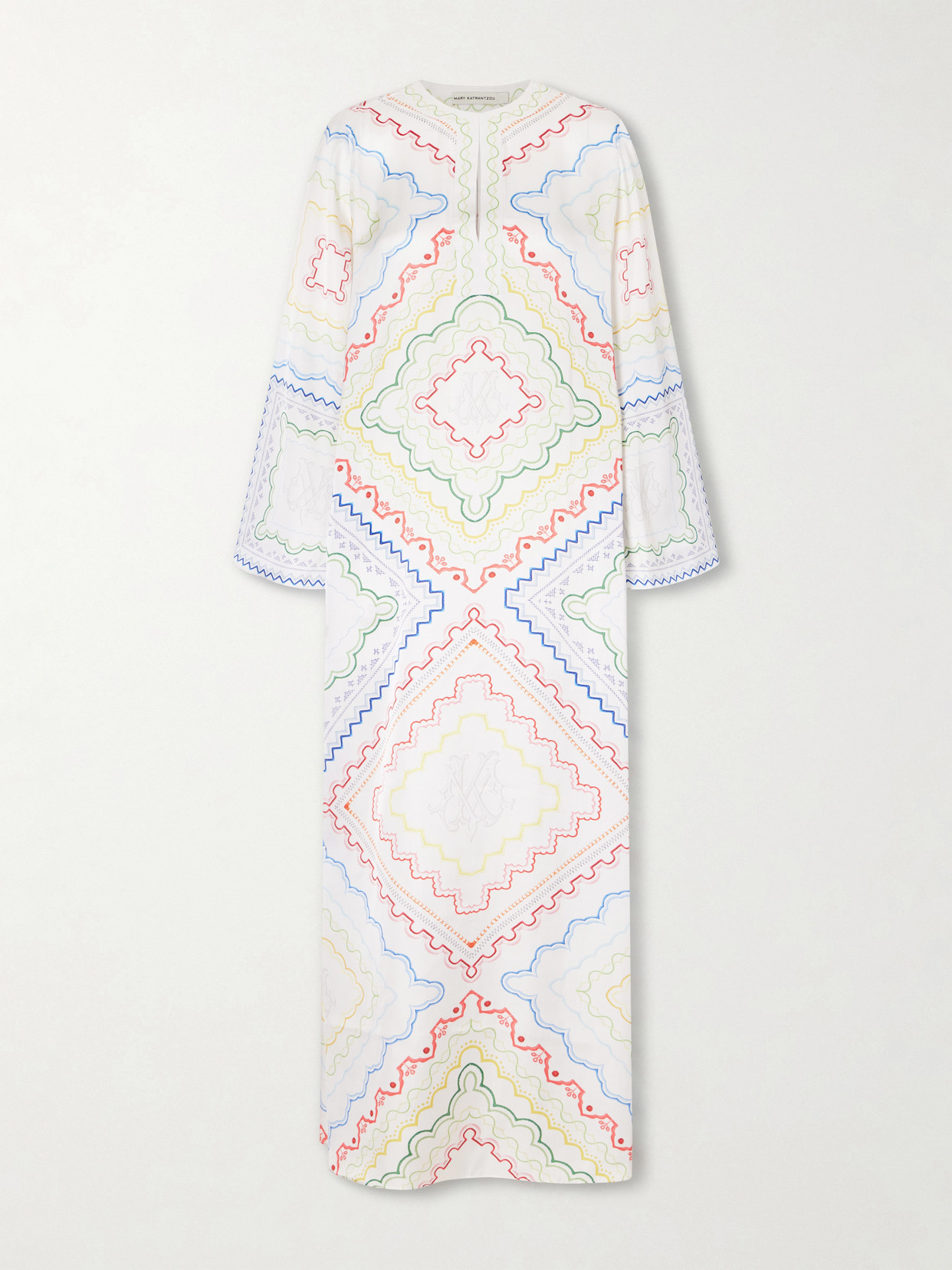 Mary Katrantzou Collins Printed Woven Coverup In White