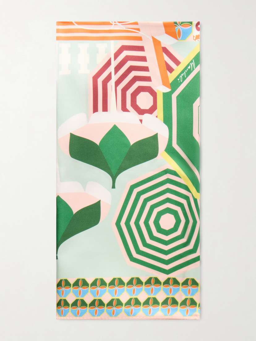 Cristiano Marcheli Alessandra Printed Silk-twill Scarf
