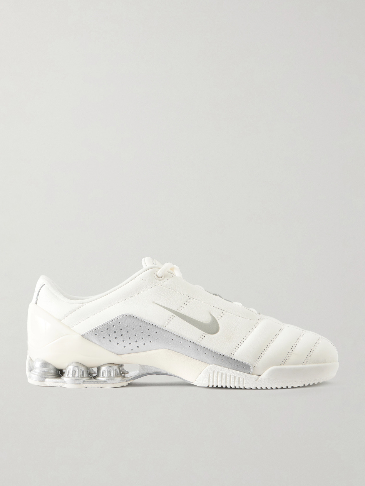 Nike - T90 Shox Magia Qs Leather Sneakers - Silver