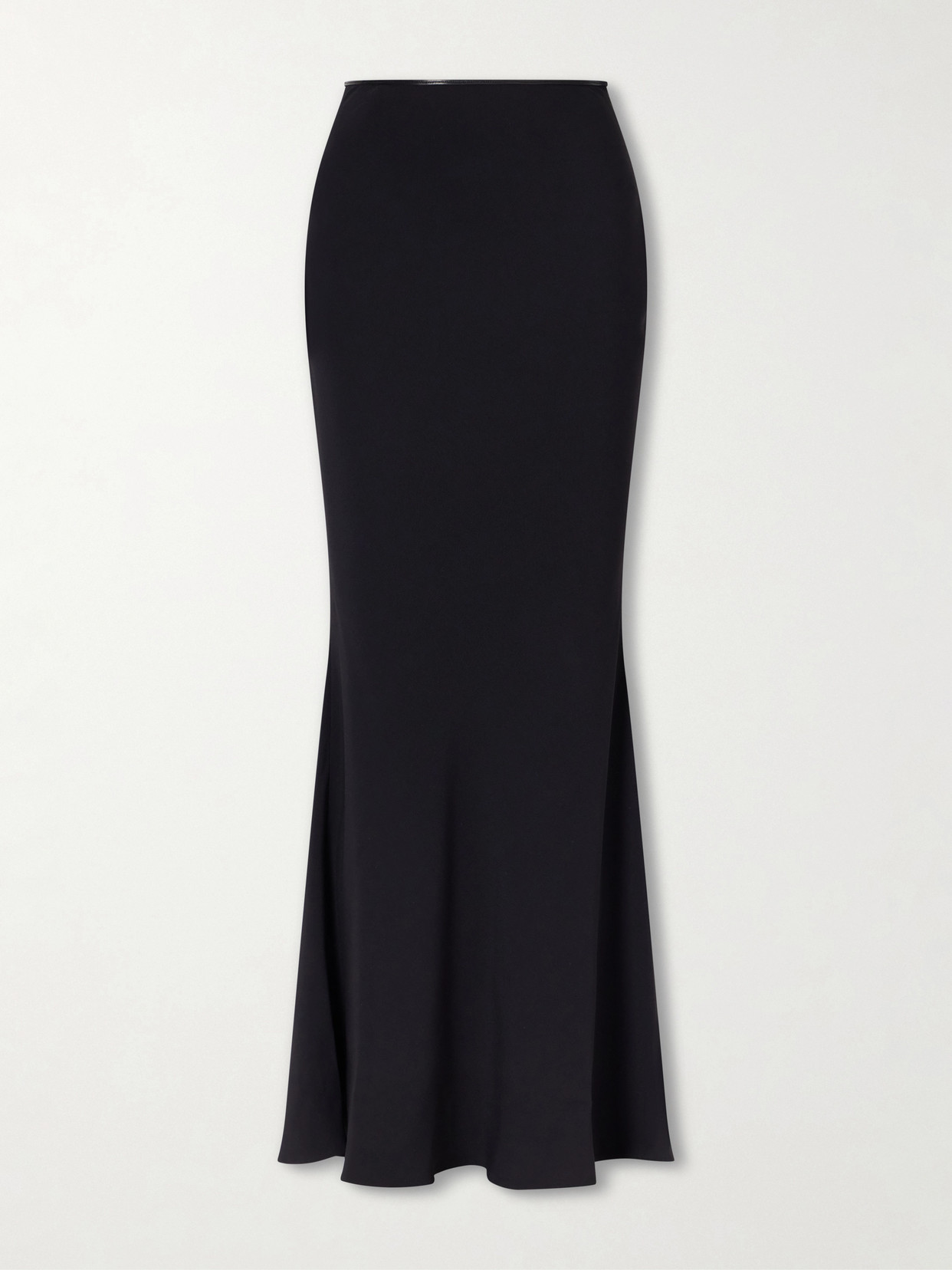 Tom Ford Enverse Satin Maxi Skirt In Black