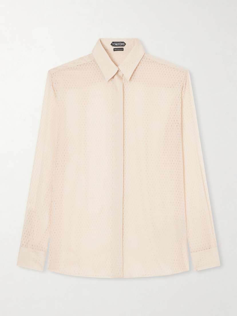 Tom Ford Oversized Silk-chiffon Shirt | Thumbnail 6 Tom Ford Oversized Silk-chiffon Shirt | Thumbnail 6