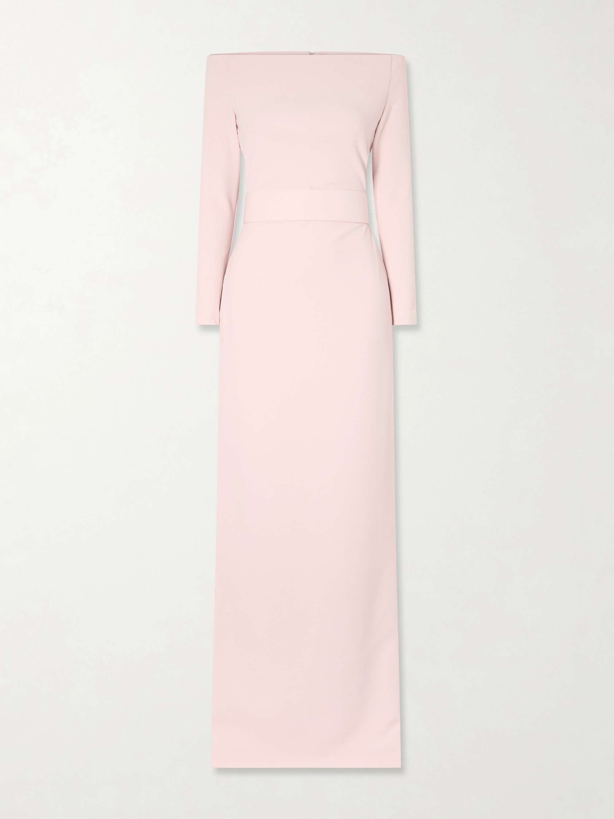 SOLACE LONDON Sabina off-the-shoulder stretch-crepe maxi dress