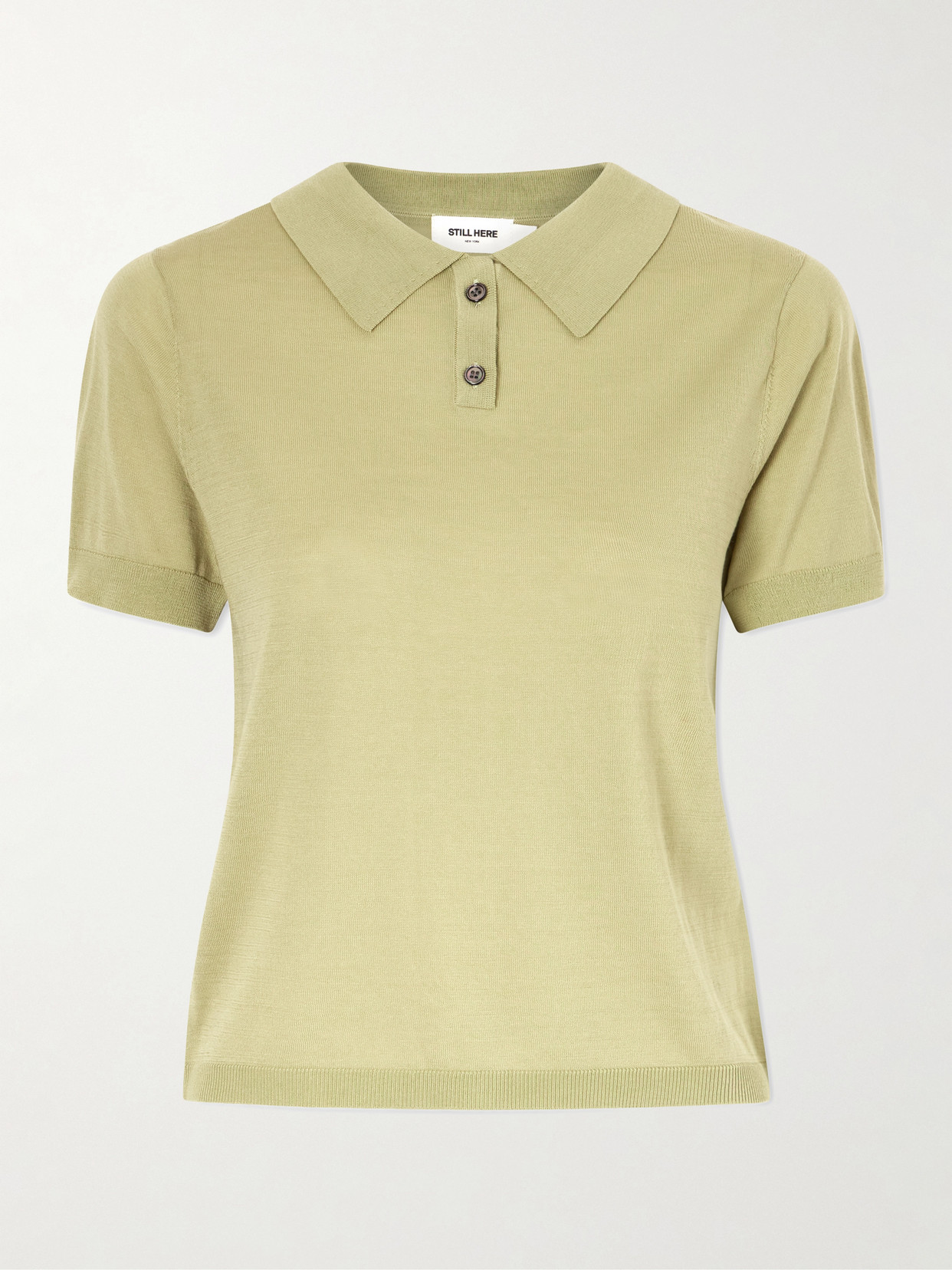 Still Here Daughter Jersey Polo Shirt In Green