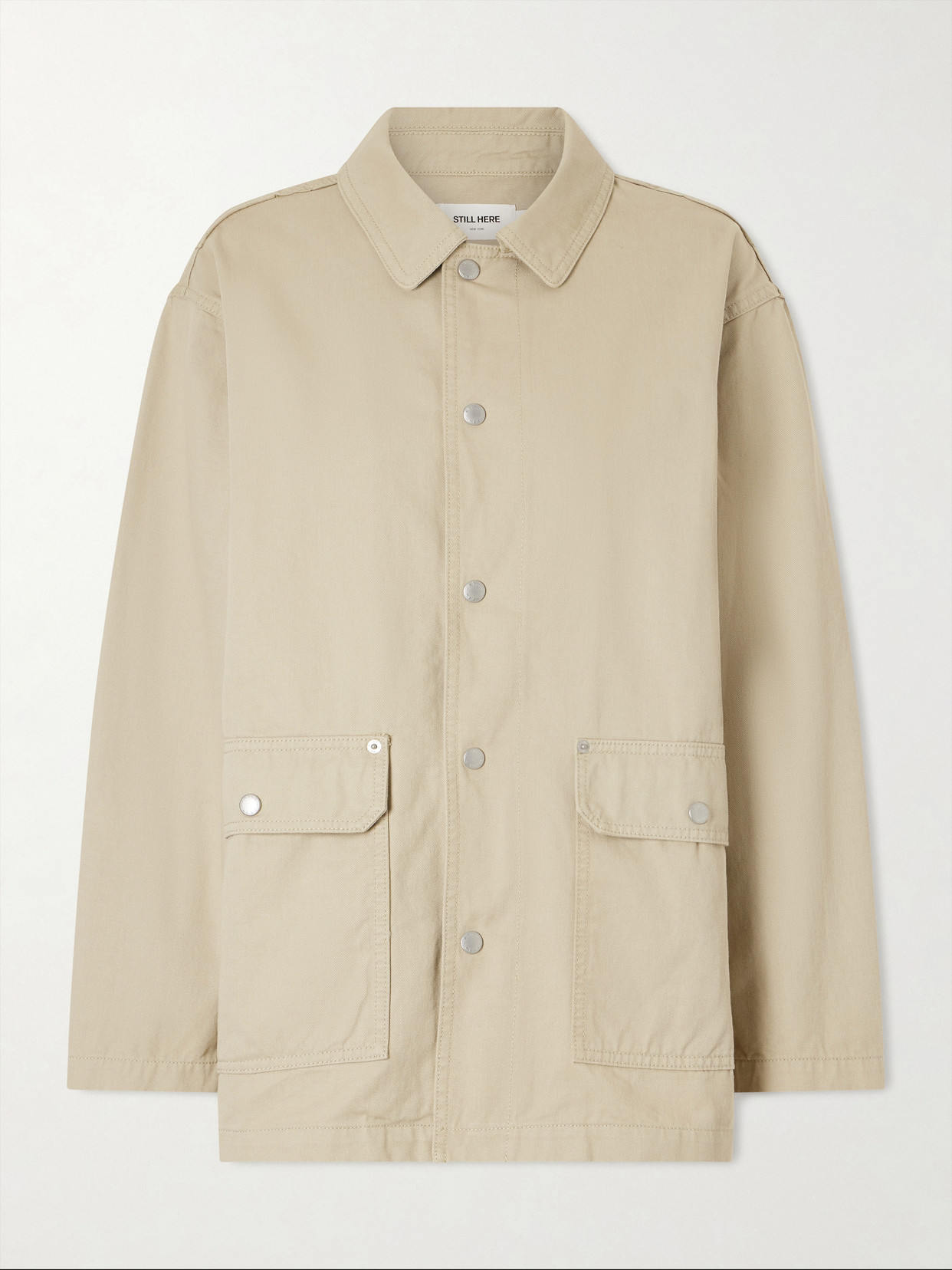 Still Here Barn Cotton Jacket In Neutral