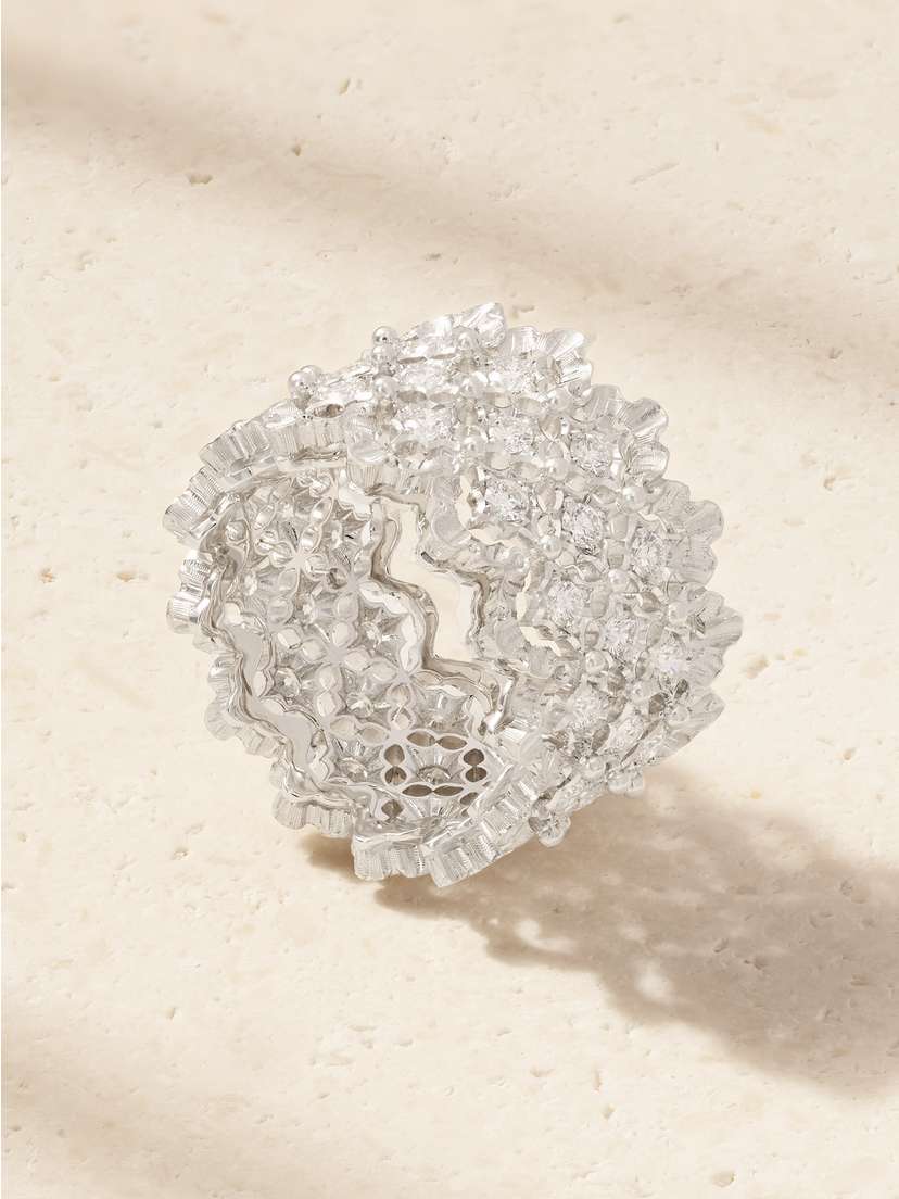 Buccellati Rombi Eternelle 18-karat White Gold Diamond Ring