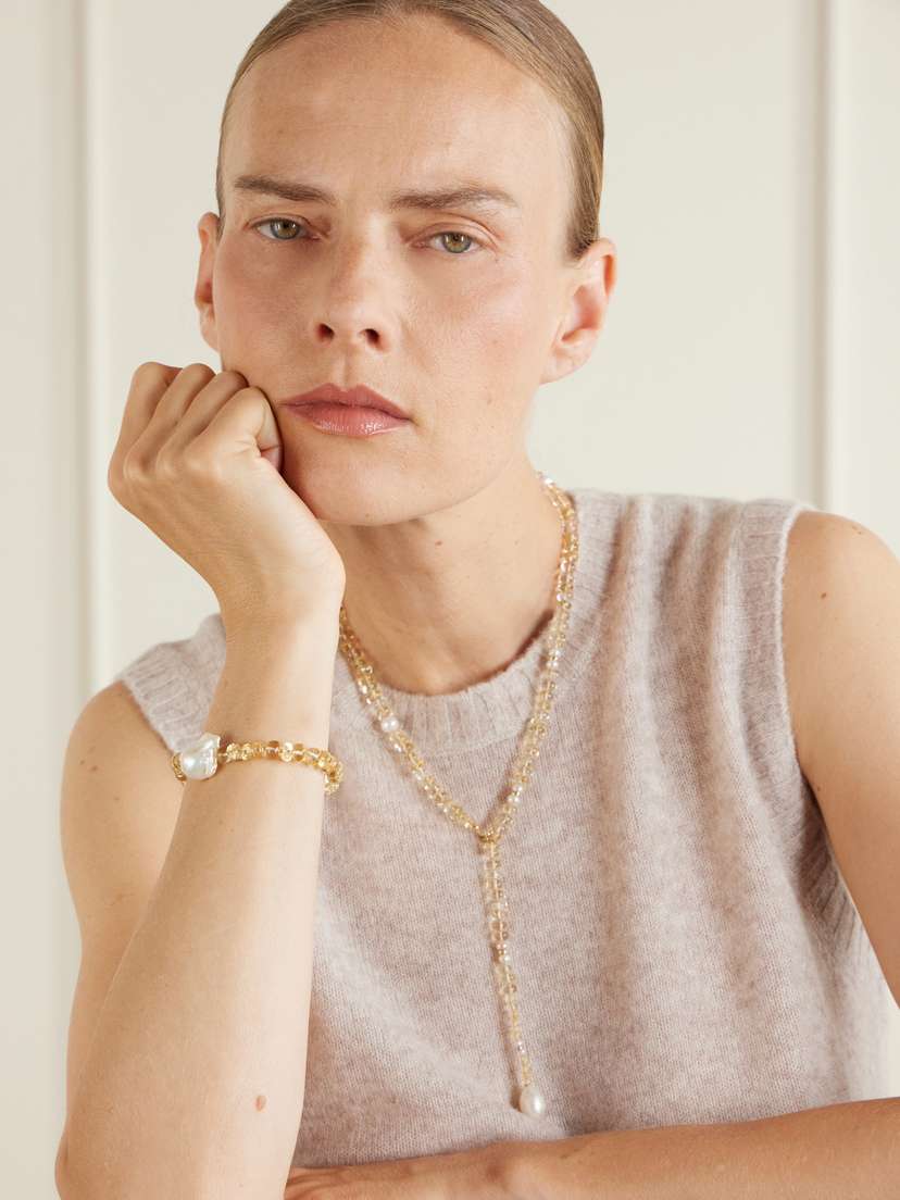 Loren Stewart Solstice Sautoir 14-karat Gold, Pearl And Citrine Beaded Necklace | Thumbnail 5 Loren Stewart Solstice Sautoir 14-karat Gold, Pearl And Citrine Beaded Necklace | Thumbnail 5