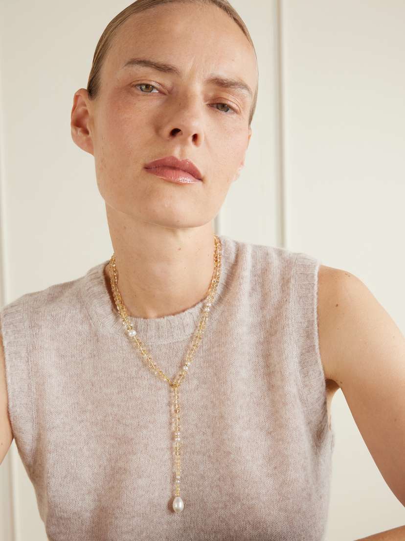 Loren Stewart Solstice Sautoir 14-karat Gold, Pearl And Citrine Beaded Necklace | Thumbnail 2 Loren Stewart Solstice Sautoir 14-karat Gold, Pearl And Citrine Beaded Necklace | Thumbnail 2
