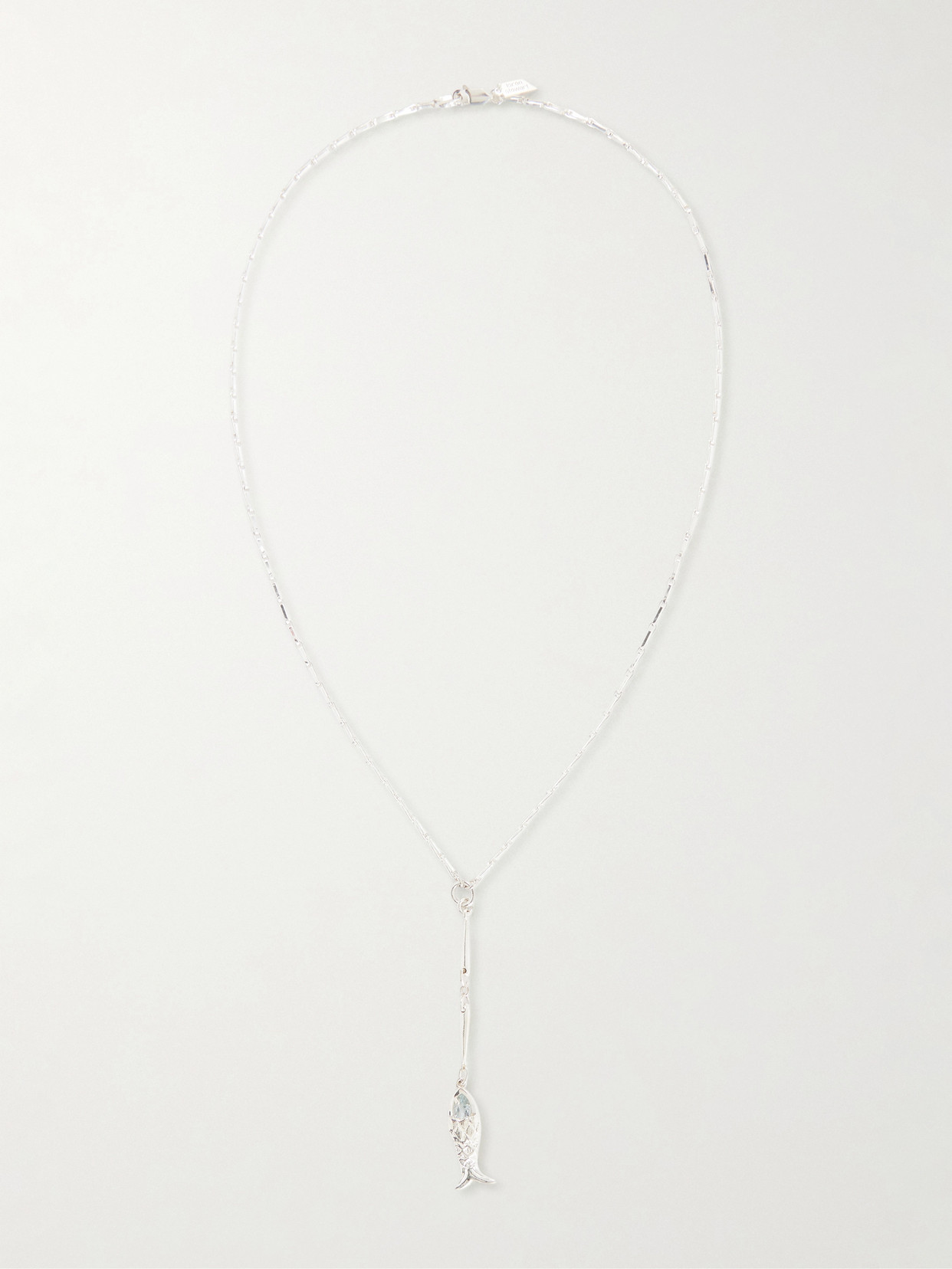 Loren Stewart Pesca Sterling Silver And Aquamarine Necklace