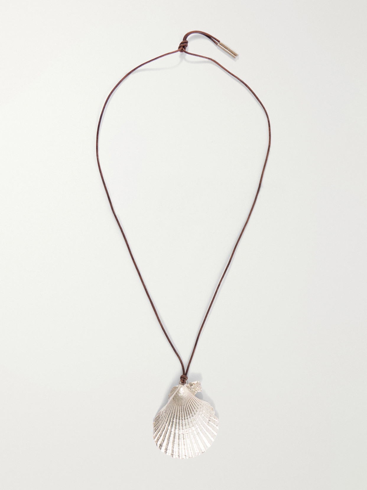 Loren Stewart Sea Chalice Sterling Silver And Leather Cord Necklace